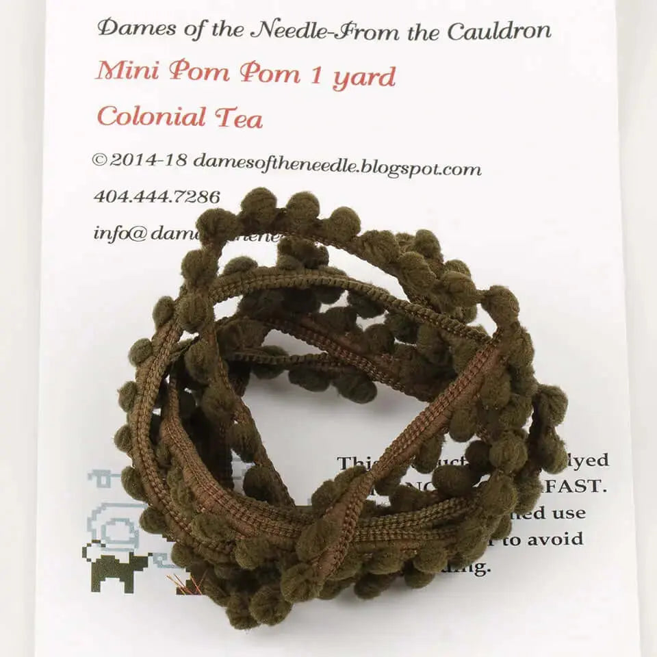 Colonial Tea Pom Pom Trim by Dames of the Needle Dames of the Needle