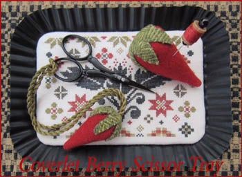 Coverlet Berry Scissor Tray by The Scarlett House The Scarlett House
