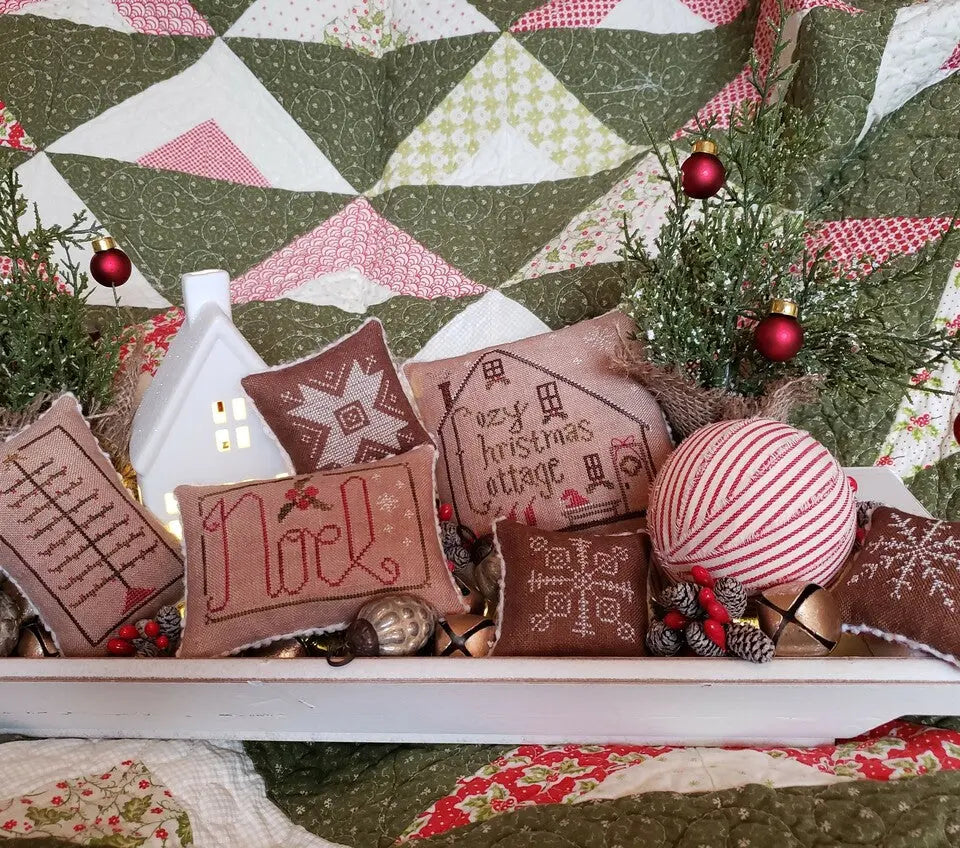 Cozy Christmas Cottage by Thread Milk Designs Thread Milk Designs