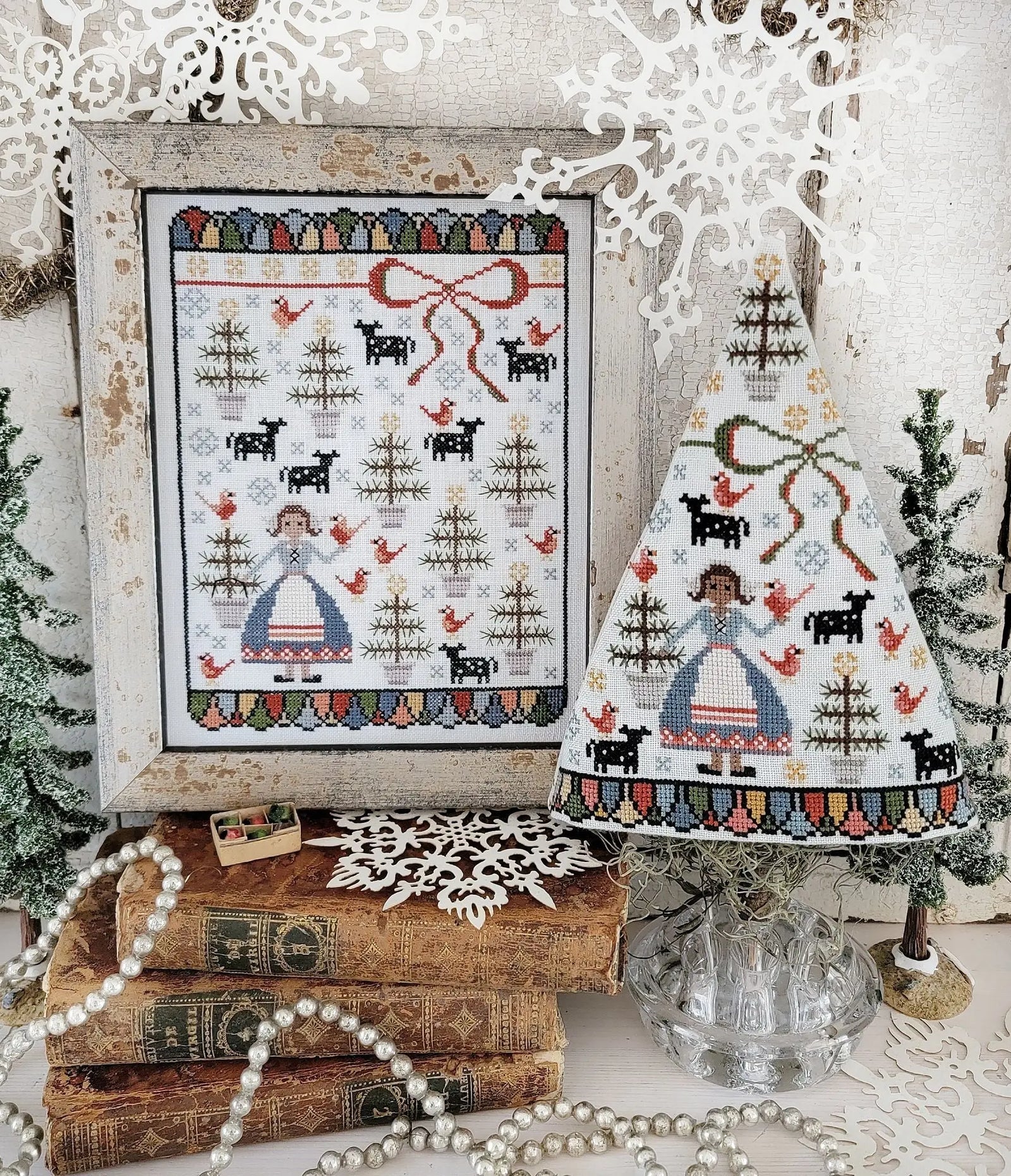 Eighth Day of Christmas Sampler and Tree by Hello from Liz Mathews (pre-order) Hello from Liz Mathews
