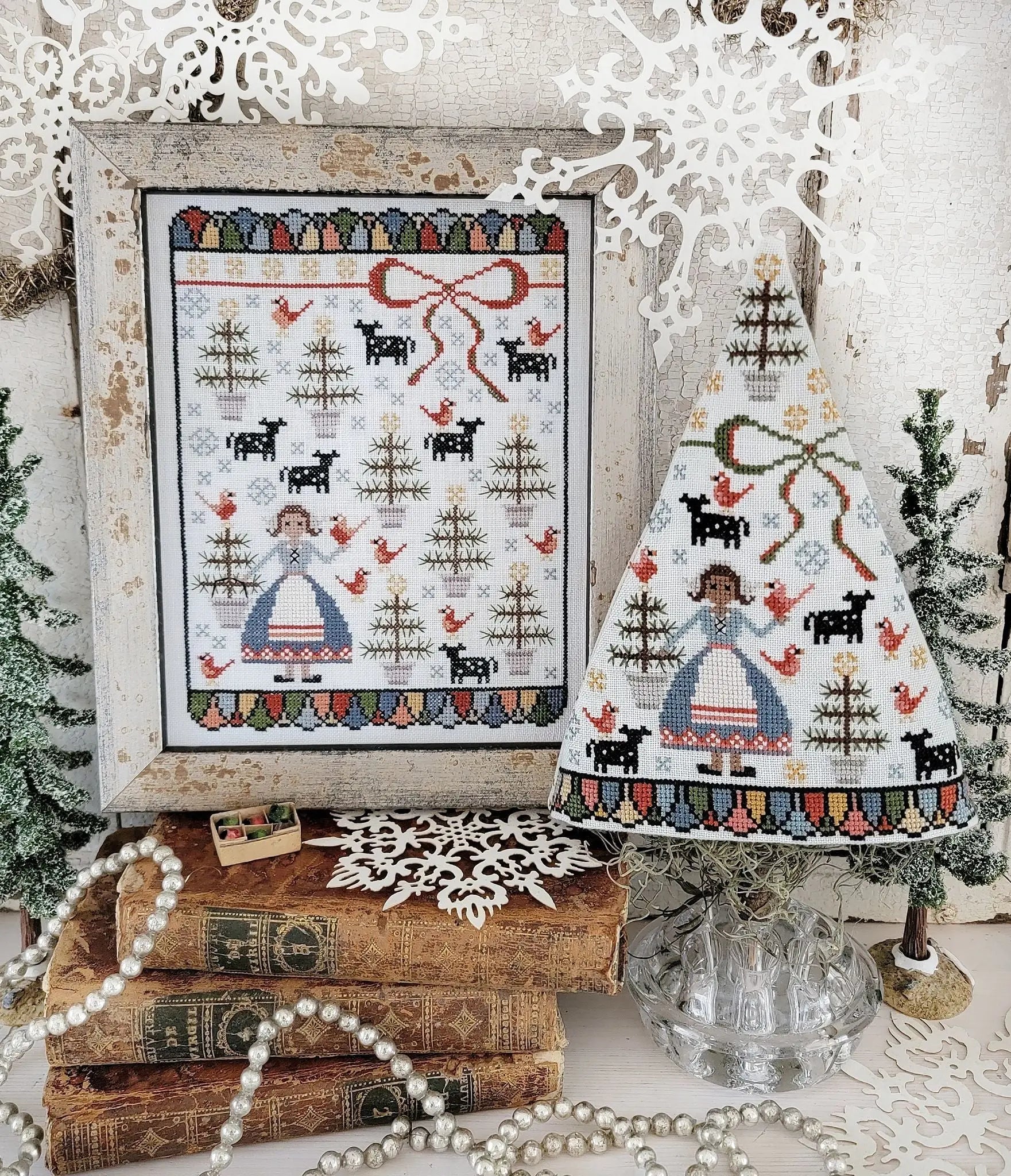 Eighth Day of Christmas Sampler and Tree by Hello from Liz Mathews (pre-order) Hello from Liz Mathews