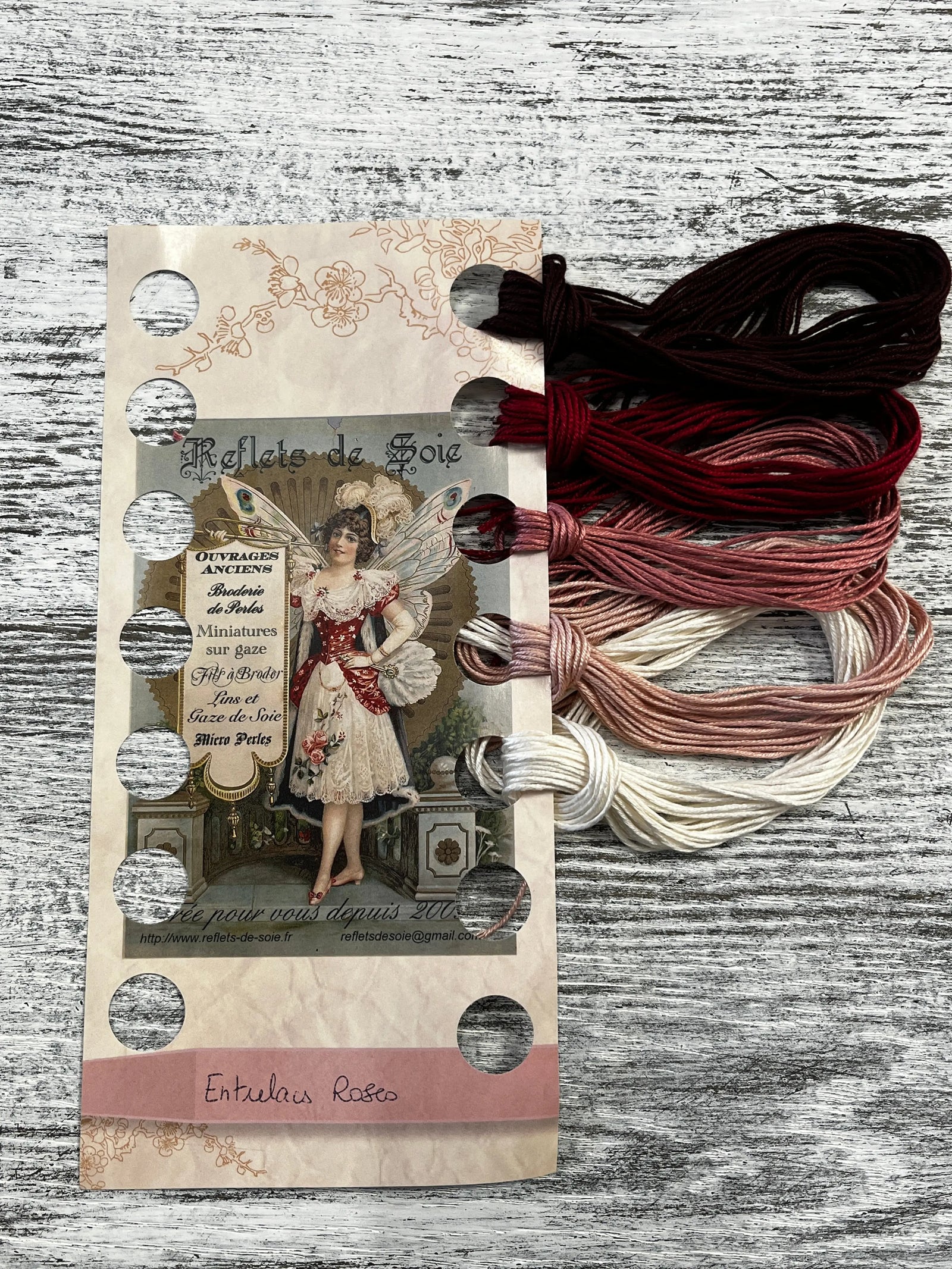 Entrelacs Roses SILK SET by Reflets de Soie Reflets de Soie