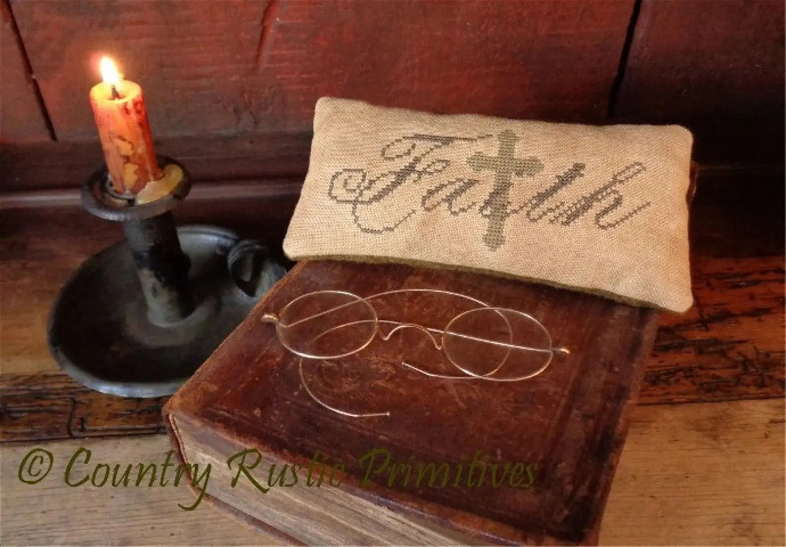 Faith Pillow Tuck by Country Rustic Primitives Country Rustic Primitives