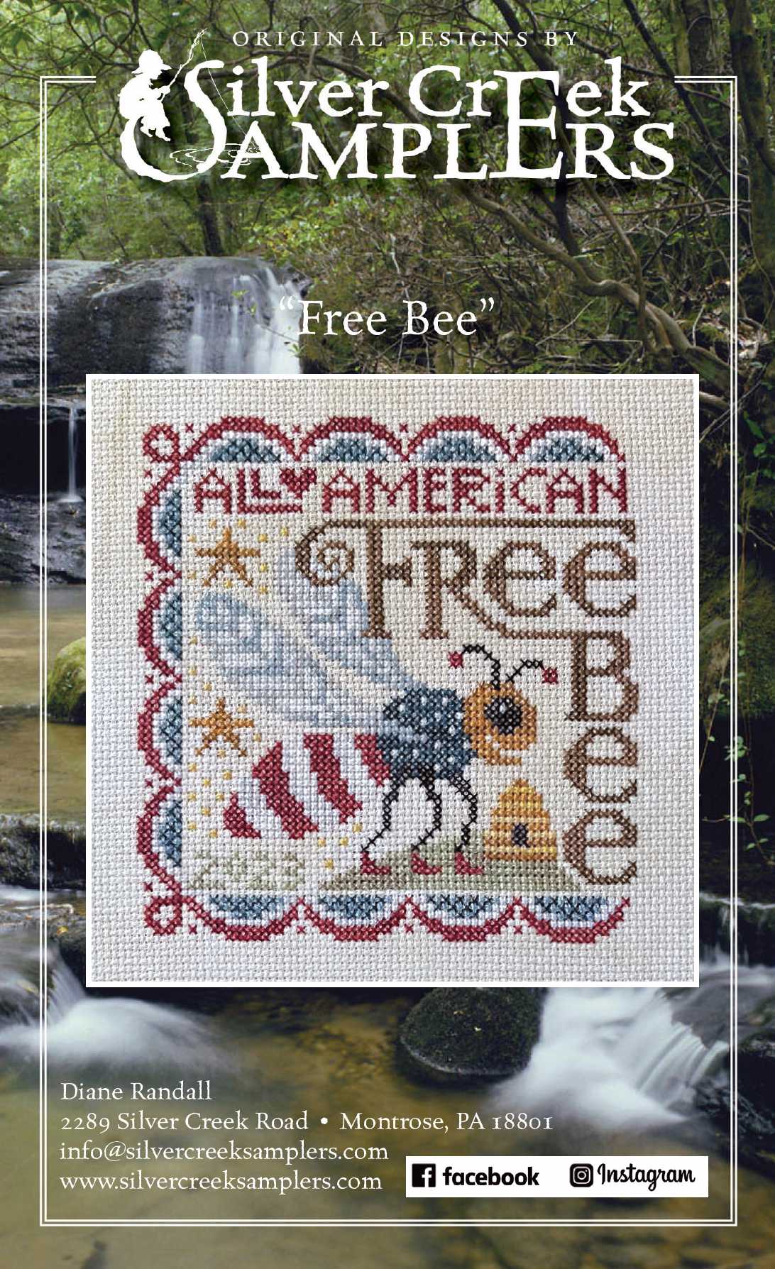 Free Bee by Silver Creek Samplers (pre-order) Silver Creek Samplers