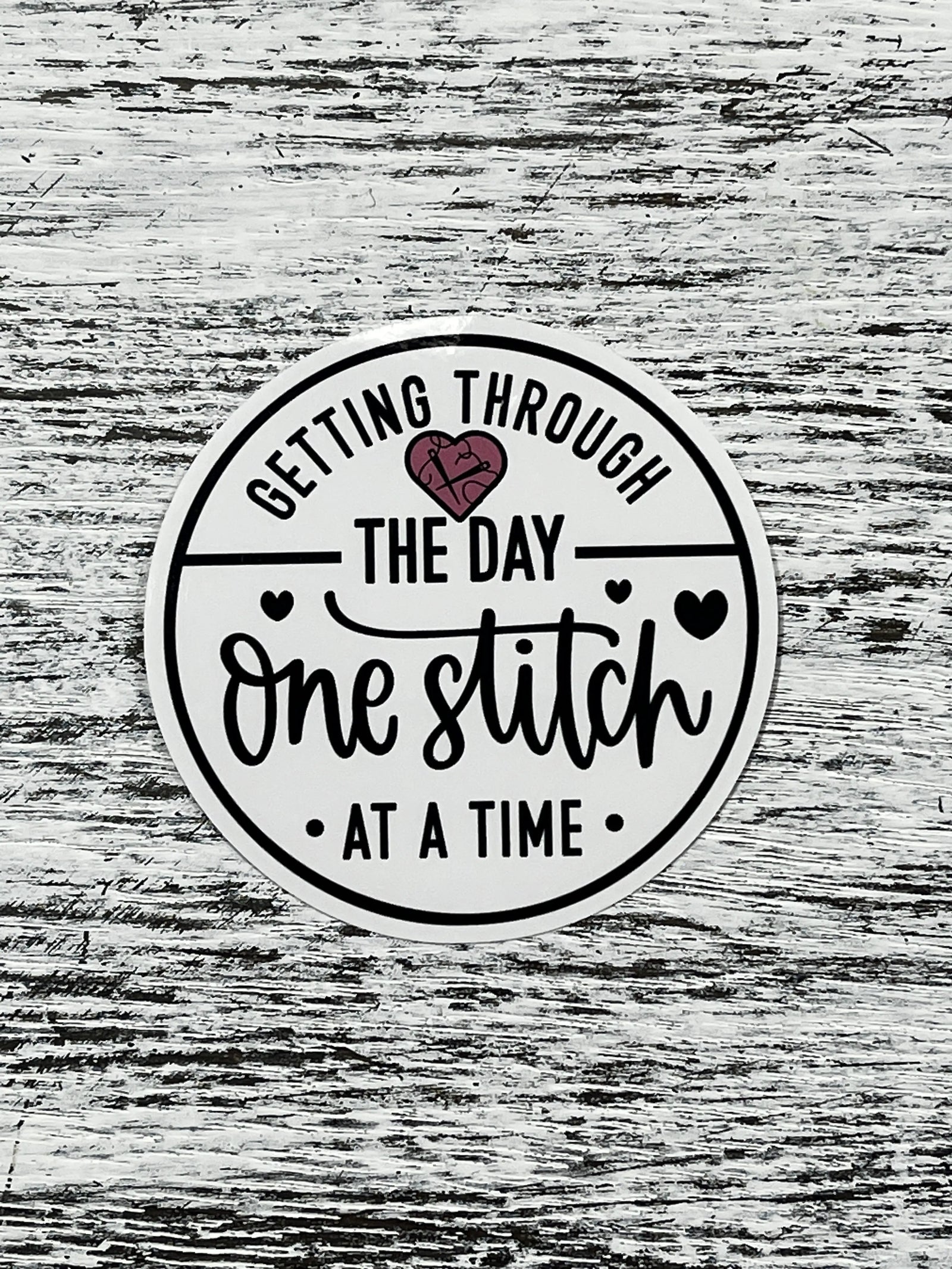 Getting Through the Day Sticker by Artsy Arthurs Artsy Arthurs
