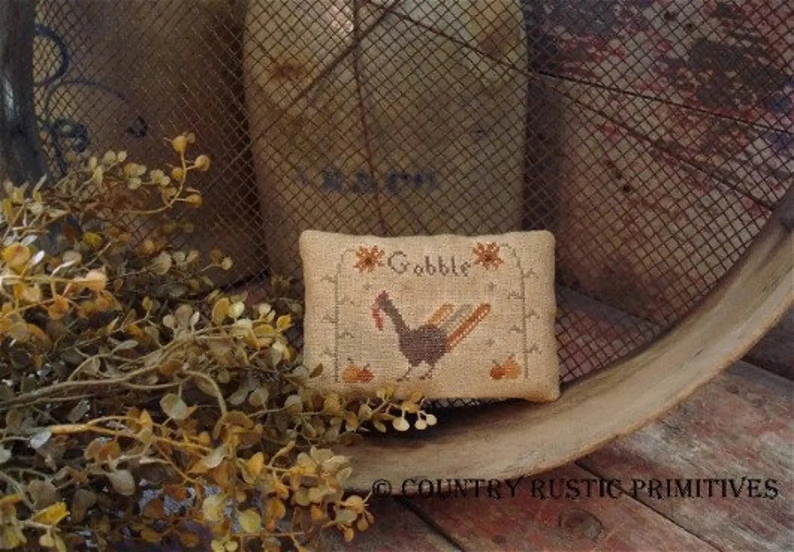 Gobble Pillow Tuck by Country Rustic Primitives Country Rustic Primitives
