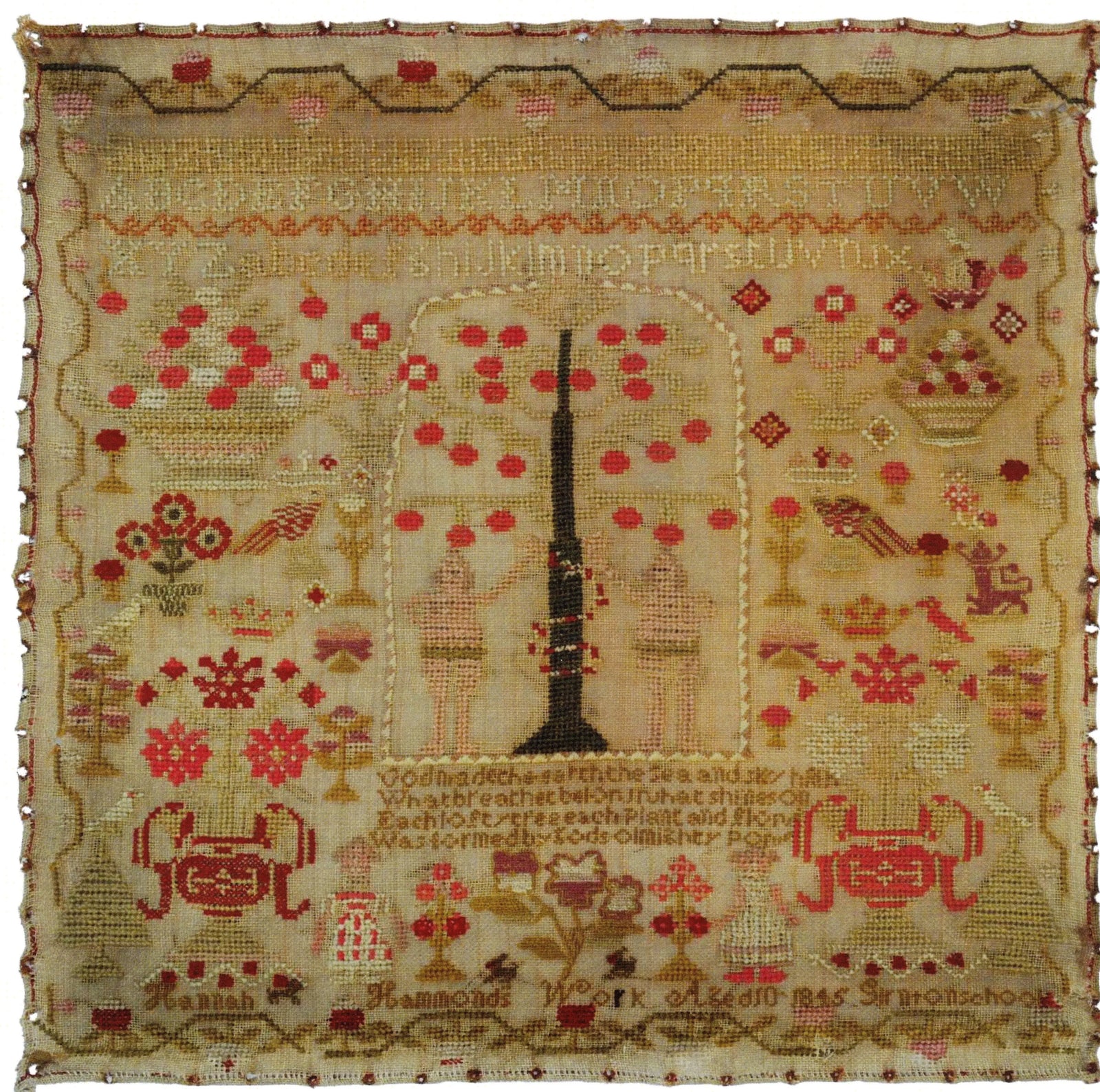 Hannah Hammond's Work 1845 by Gigi R Gigi R