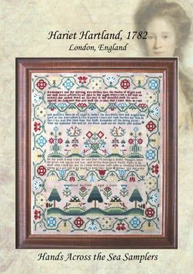 Harriet Hartland 1782 by Hands Across the Sea Samplers.