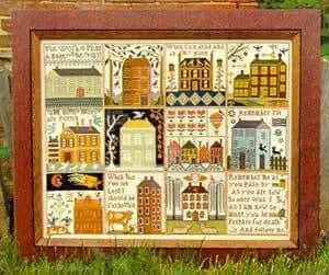 Houses of Hawk Run Hollow by Carriage House Samplings Carriage House Samplings