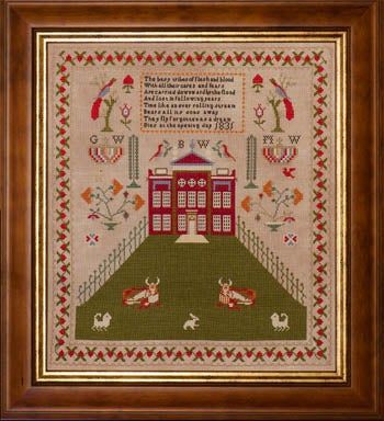 How Now Brown Cow BW 1831 by Hands Across the Sea Samplers.