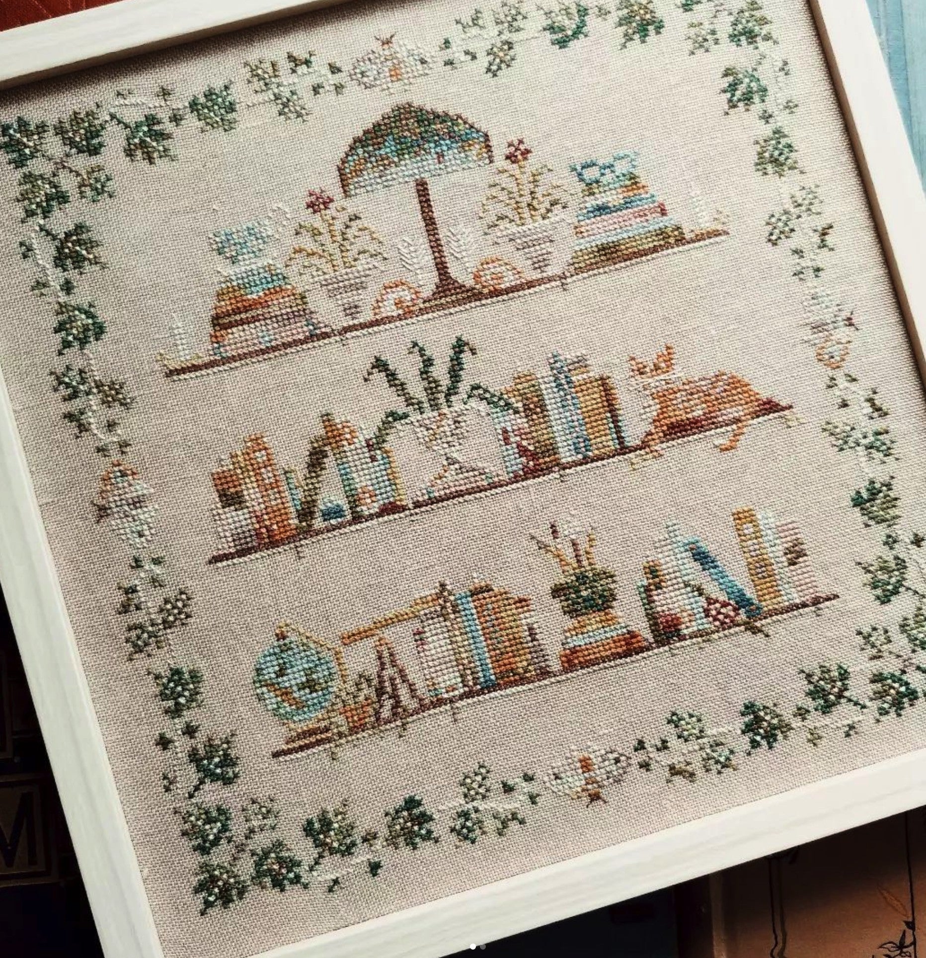 In the Library by Mojo Stitches Mojo Stitches