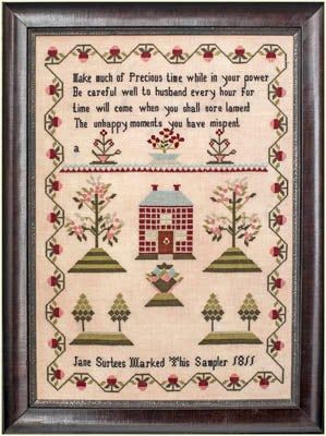 Jane Surtees 1811 by Hands Across the Sea Samplers.