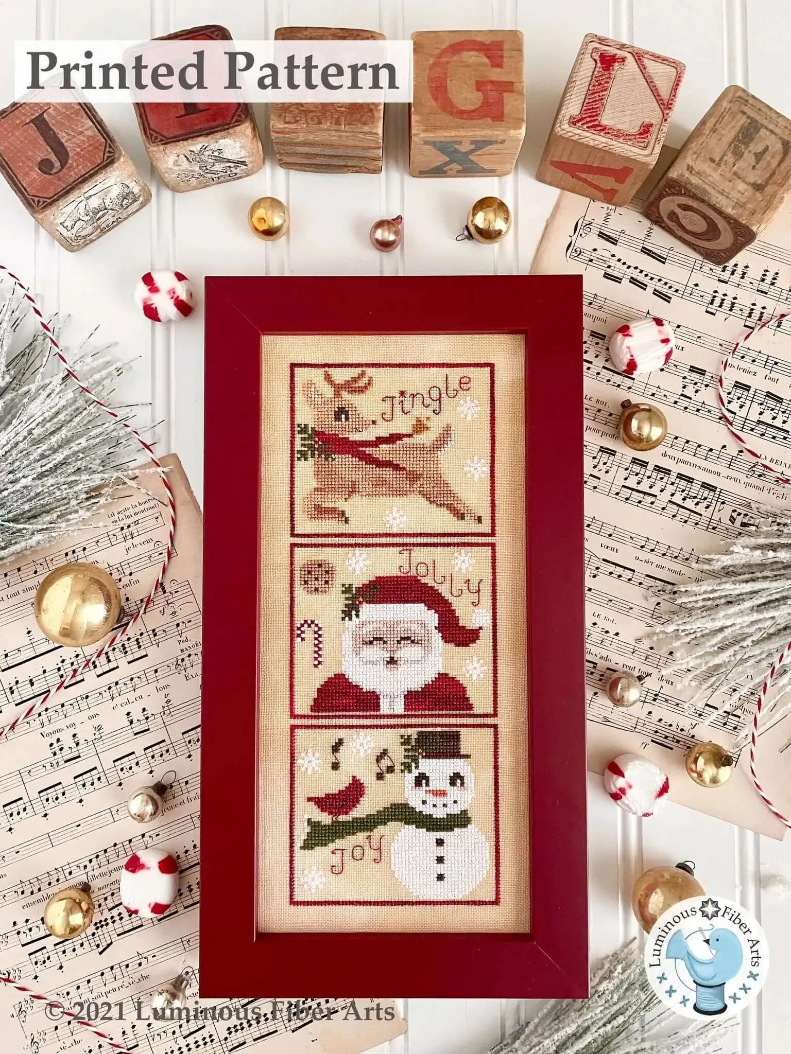 Jingle Jolly Joy by Luminous Fiber Arts Luminous Fiber Arts