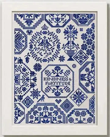 Kindness & Fortitude by Modern Folk Embroidery Modern Folk Embroidery