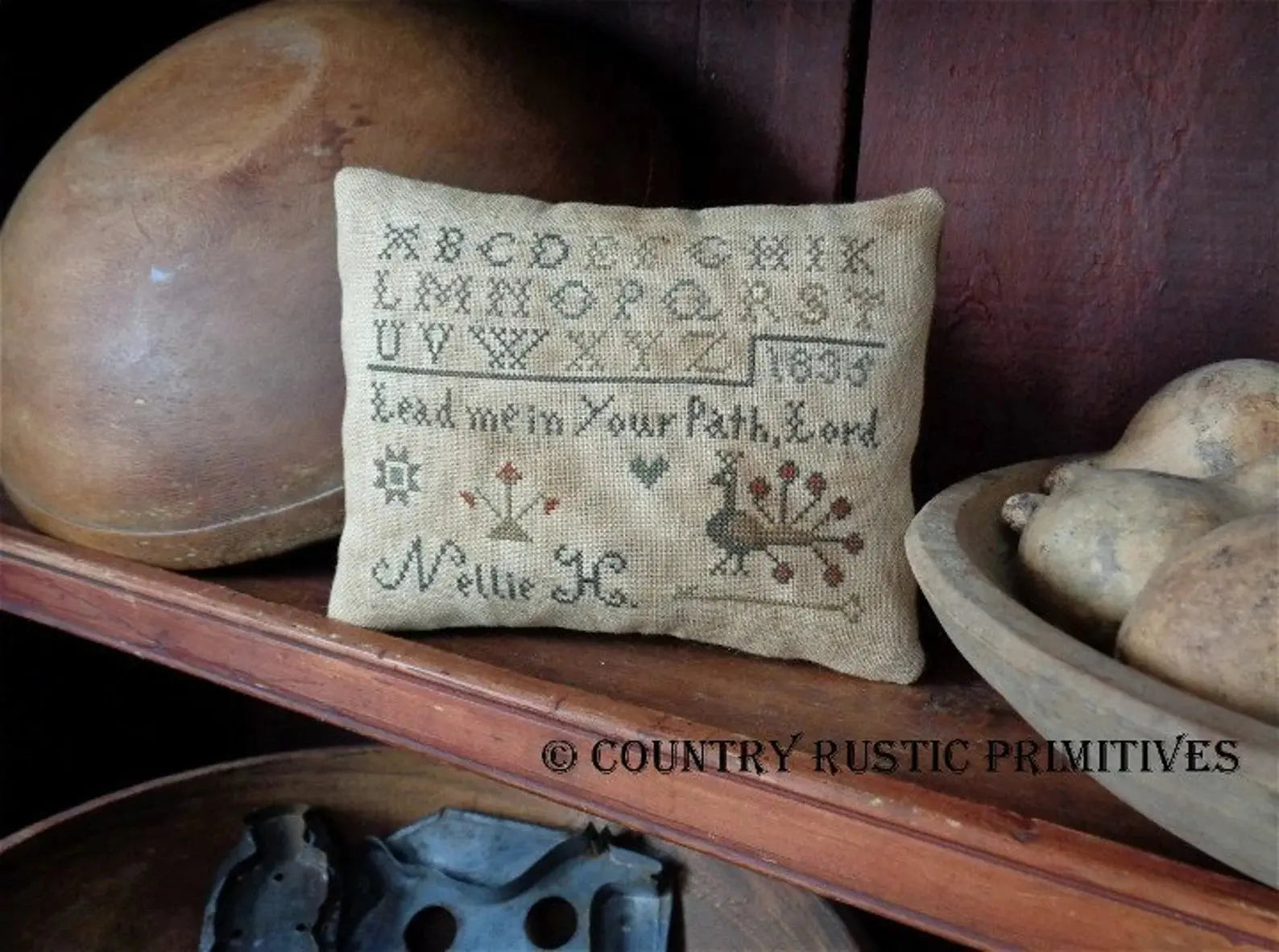 Lead Me In Your Path Pillow Tuck Country Rustic Primitives