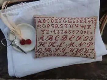 Little Redwork Pinkeep by Stacy Nash Primitives Stacy Nash Primitives