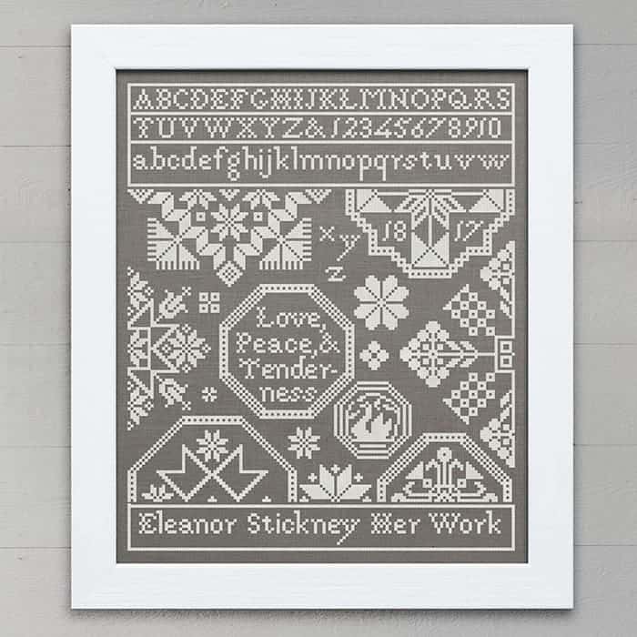 Love, Peace & Tenderness by Modern Folk Embroidery Modern Folk Embroidery