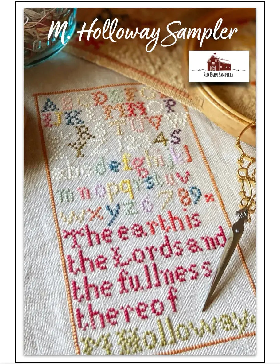 M. Holloway Sampler by Red Barn Samplers Red Barn Samplers