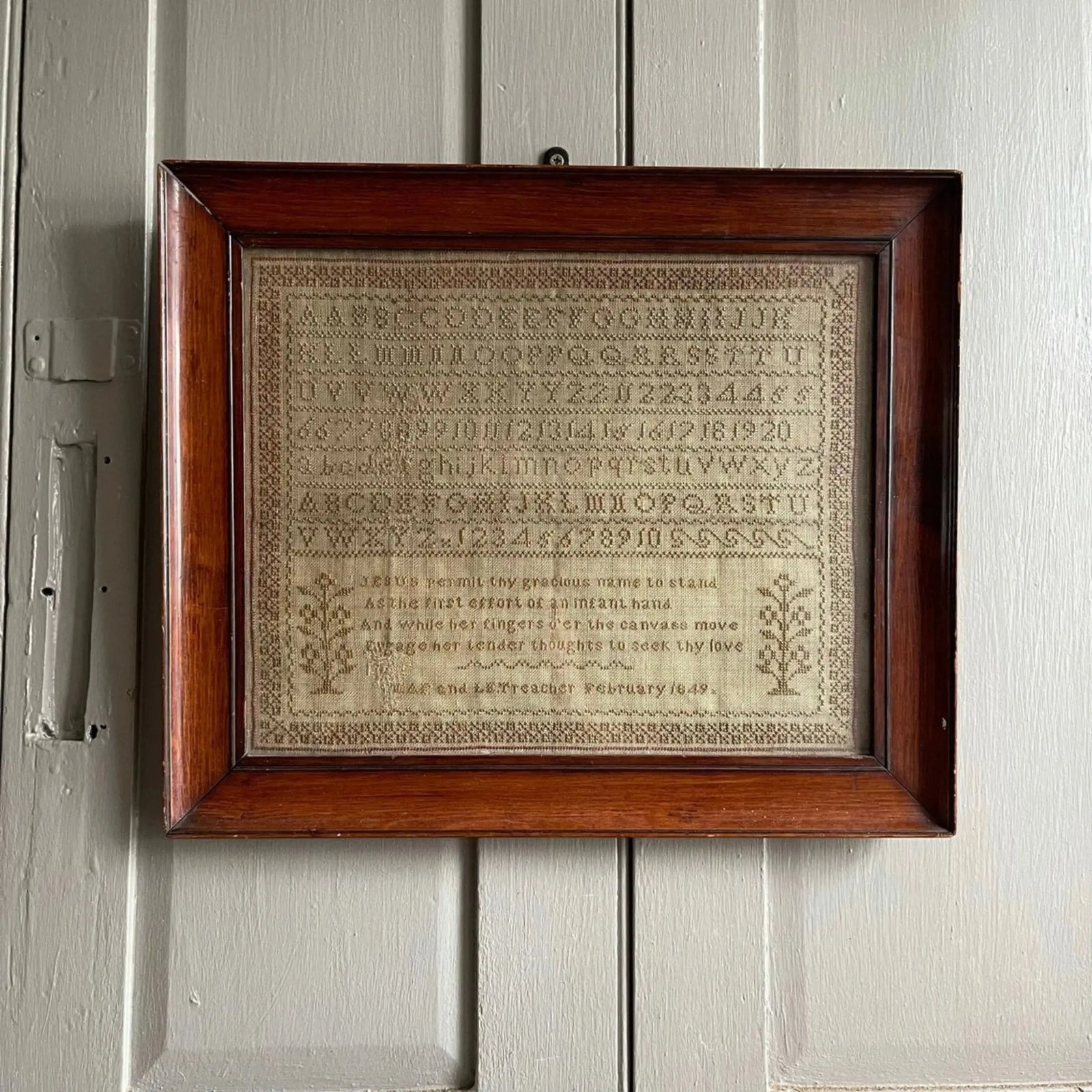 MAF & LE Treacher Sampler 1849 by The Wishing Thorn The Wishing Thorn