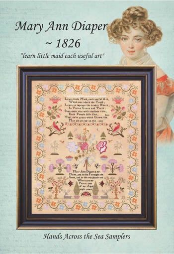 Mary Ann Diaper 1826 by Hands Across the Sea Samplers.