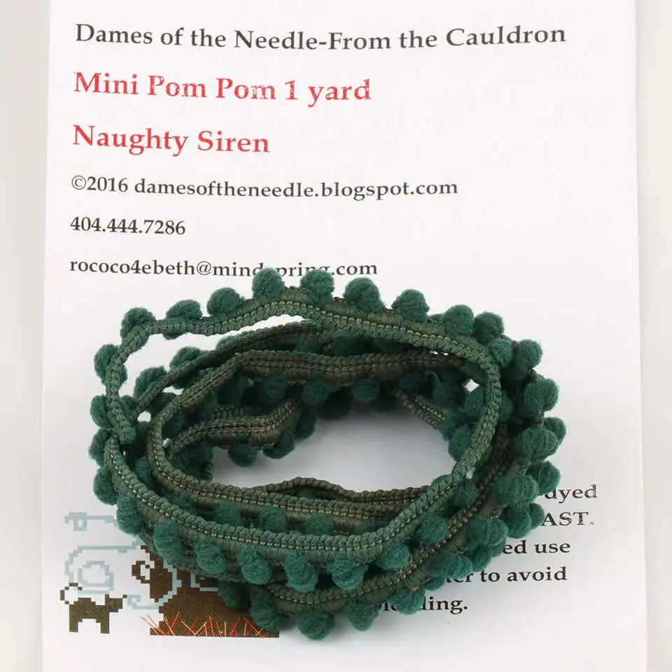 Naughty Siren Pom Pom Trim by Dames of the Needle Dames of the Needle