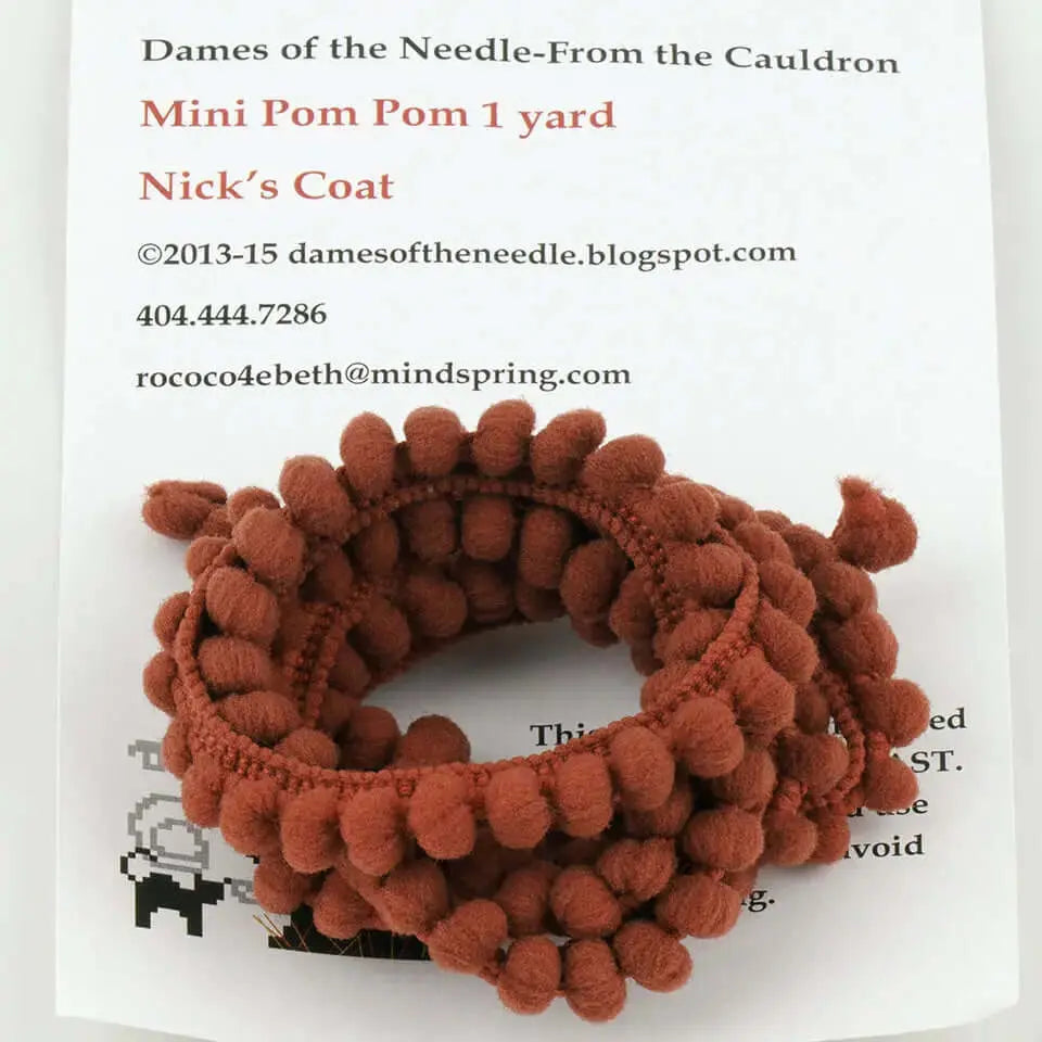 Nick's Coat Pom Pom Trim by Dames of the Needle Dames of the Needle