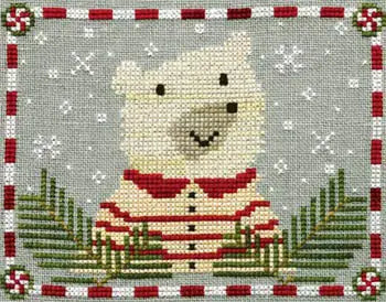 Peppermint Polar Bear by Artful Offerings Artful Offerings