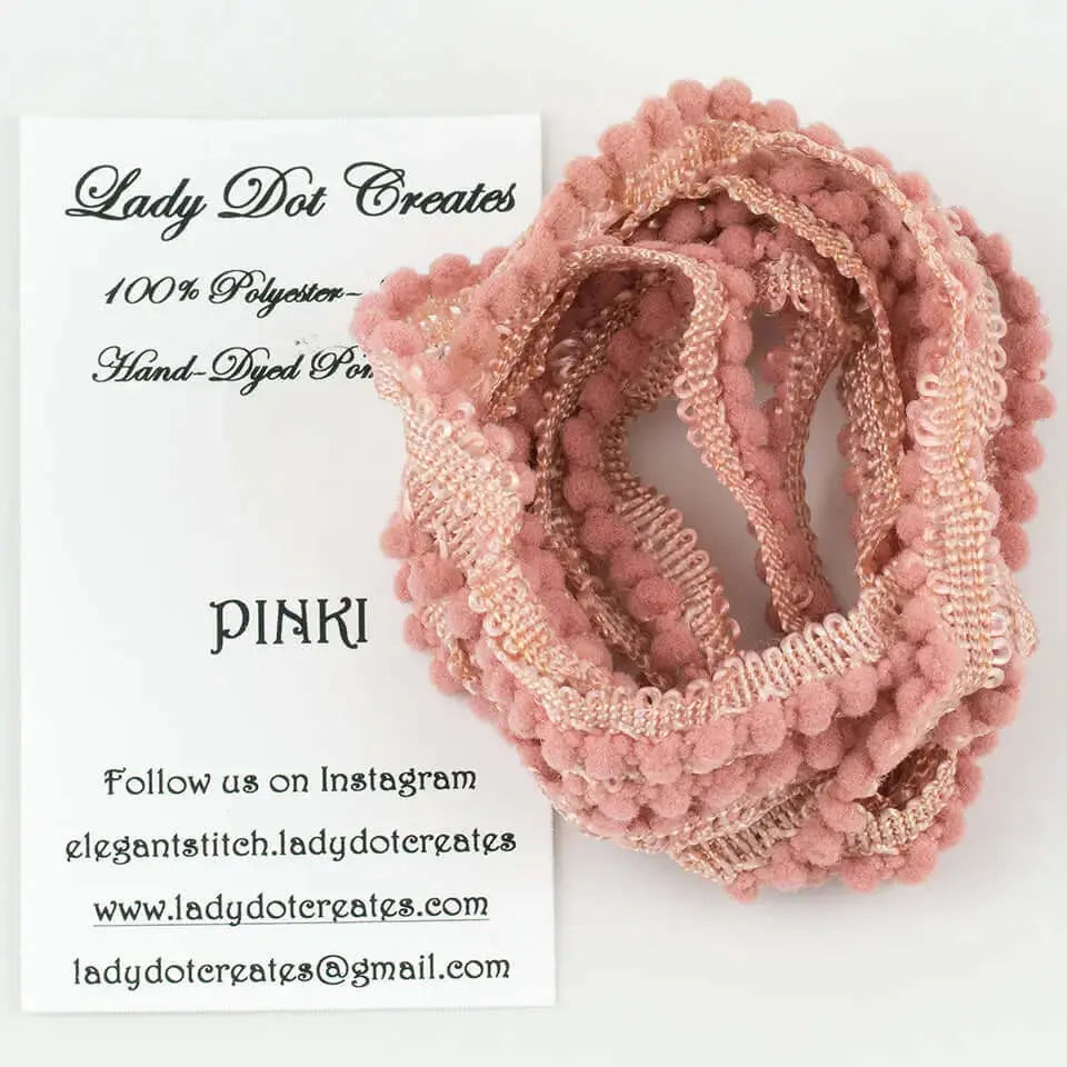 Pinki Pom Pom Trim by Lady Dot Creates Lady Dot Creates