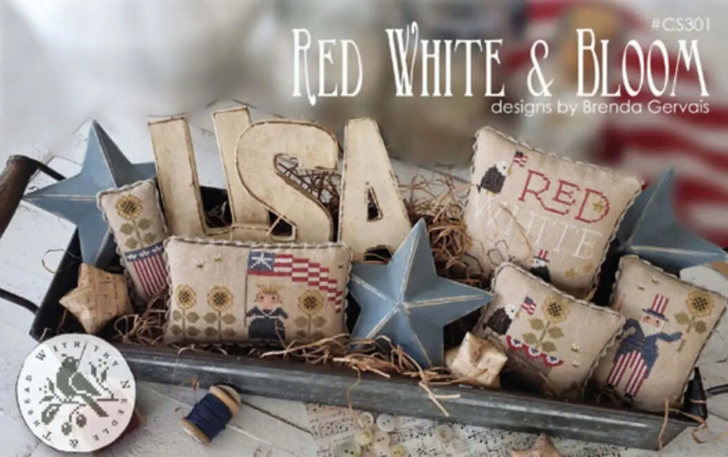 Red White & Bloom by With Thy Needle & Thread With Thy Needle & Thread