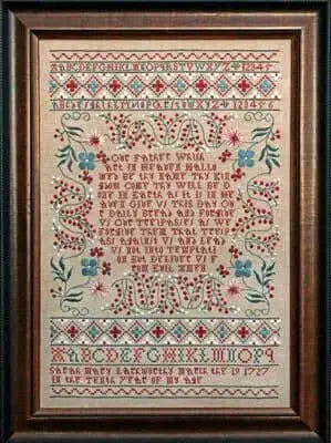 Sarah Mary Larkworthy 1727 by Hands Across the Sea Samplers Hands Across the Sea