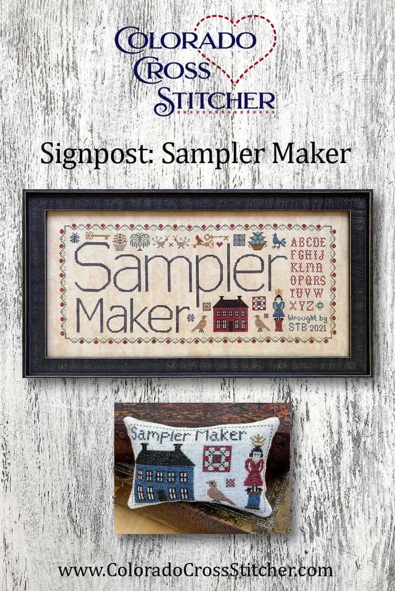 Signpost: Sampler Maker (PDF Pattern) by Colorado Cross Stitcher Colorado Cross Stitcher