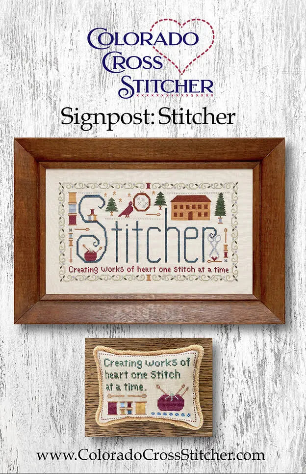 Signpost: Stitcher (PDF Pattern) by Colorado Cross Stitcher Colorado Cross Stitcher