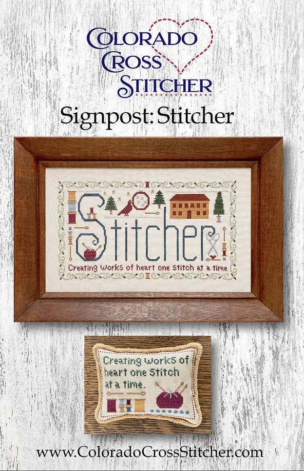 Signpost: Stitcher (PDF Pattern) by Colorado Cross Stitcher Colorado Cross Stitcher