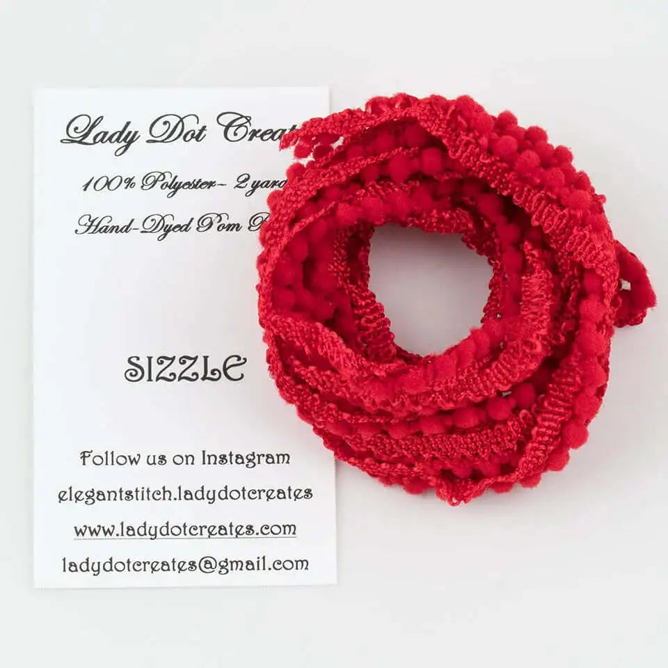 Sizzle Pom Pom Trim by Lady Dot Creates Lady Dot Creates