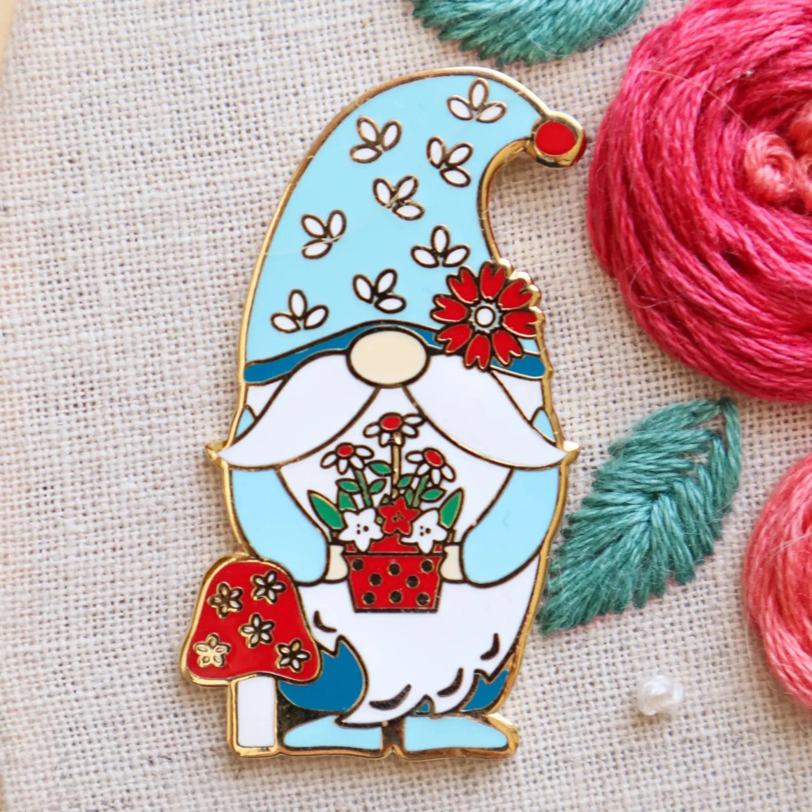 Spring Gnome Needle Minder by Flamingo Toes Flamingo Toes