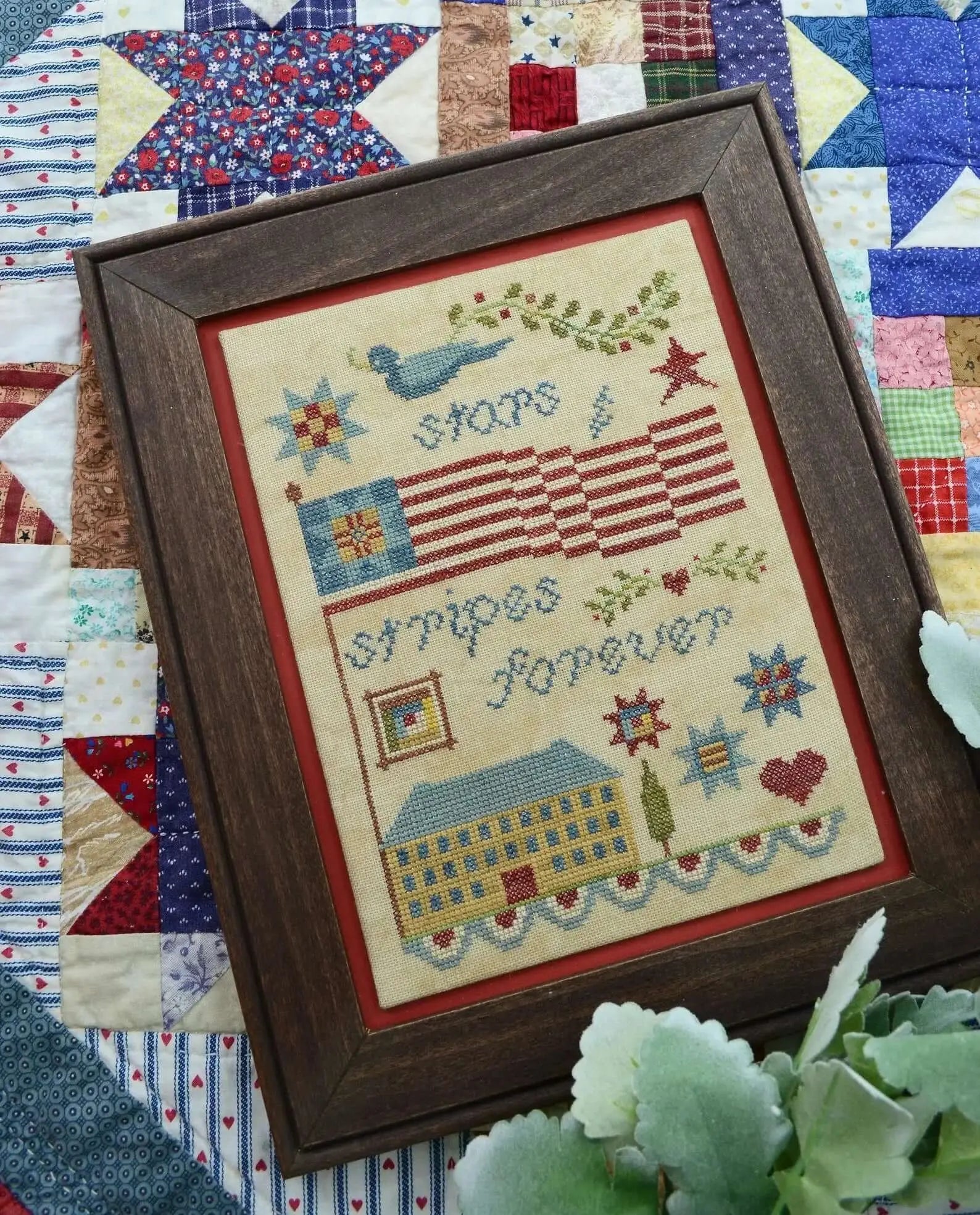 Stars and Stripes Forever by Annie Beez Folk Art Annie Beez Folk Art