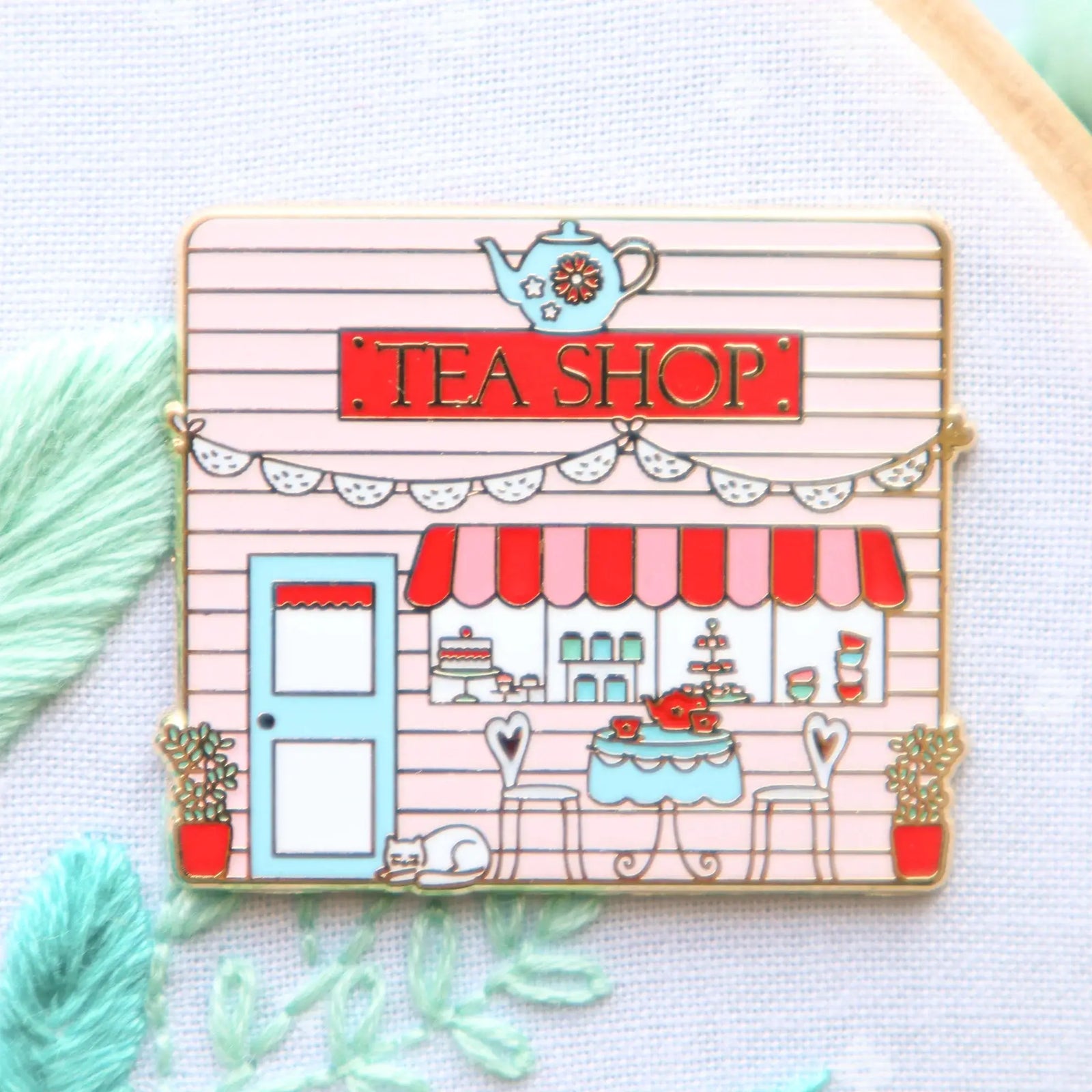 Tea Shop Needle Minder by Flamingo Toes Flamingo Toes