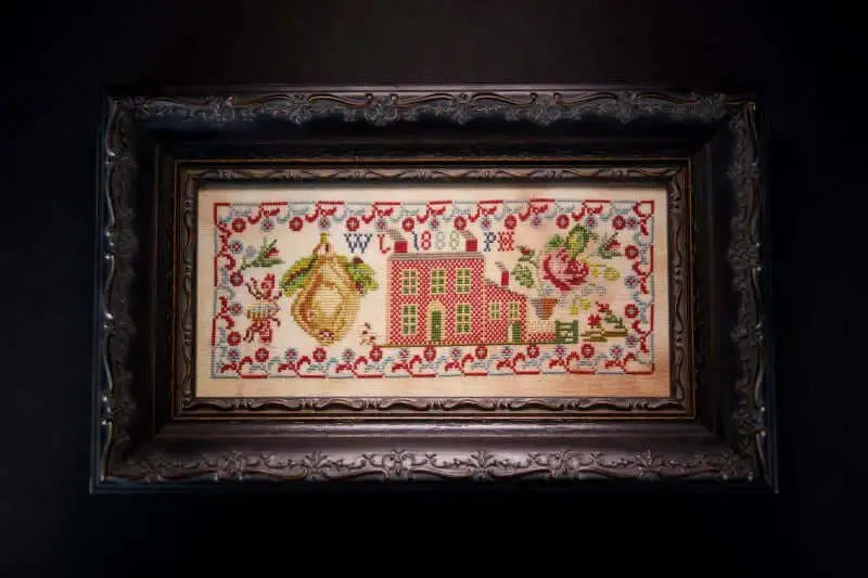 The Rose and The Giant Pear 1888 by Hands Across the Sea Samplers Hands Across the Sea