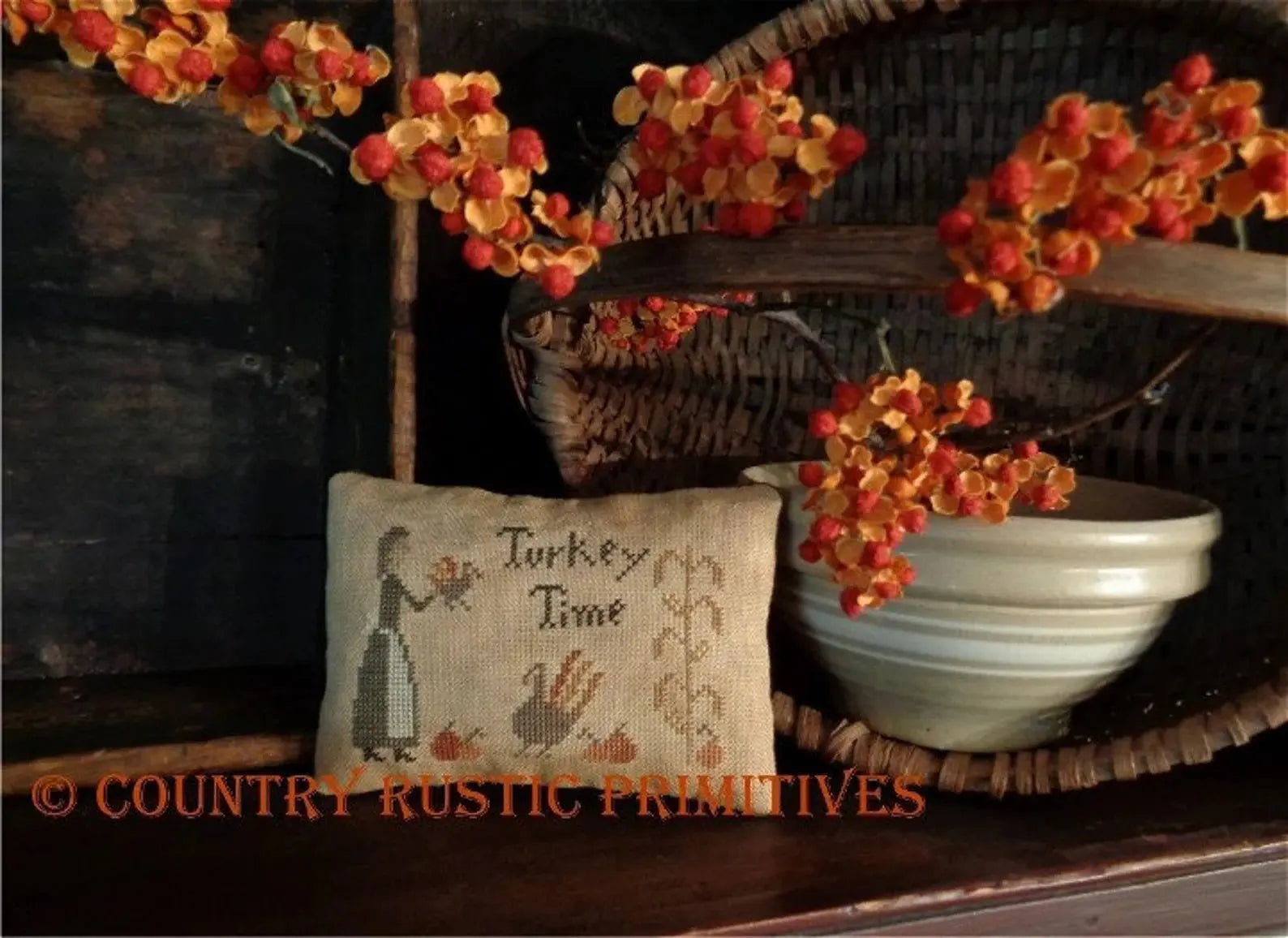 Turkey Time Pillow Tuck by Country Rustic Primitives Country Rustic Primitives