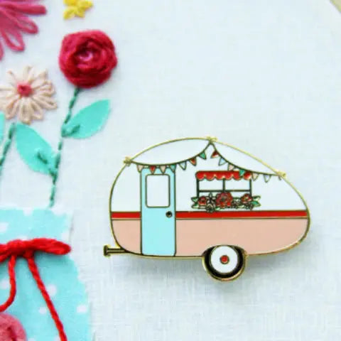 Vintage Camper Needle Minder by Flamingo Toes Flamingo Toes