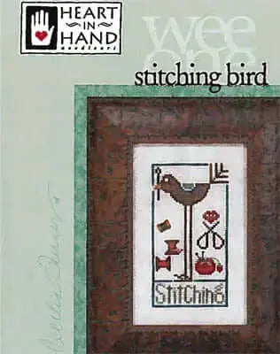 Wee One Stitching Bird Heart in Hand