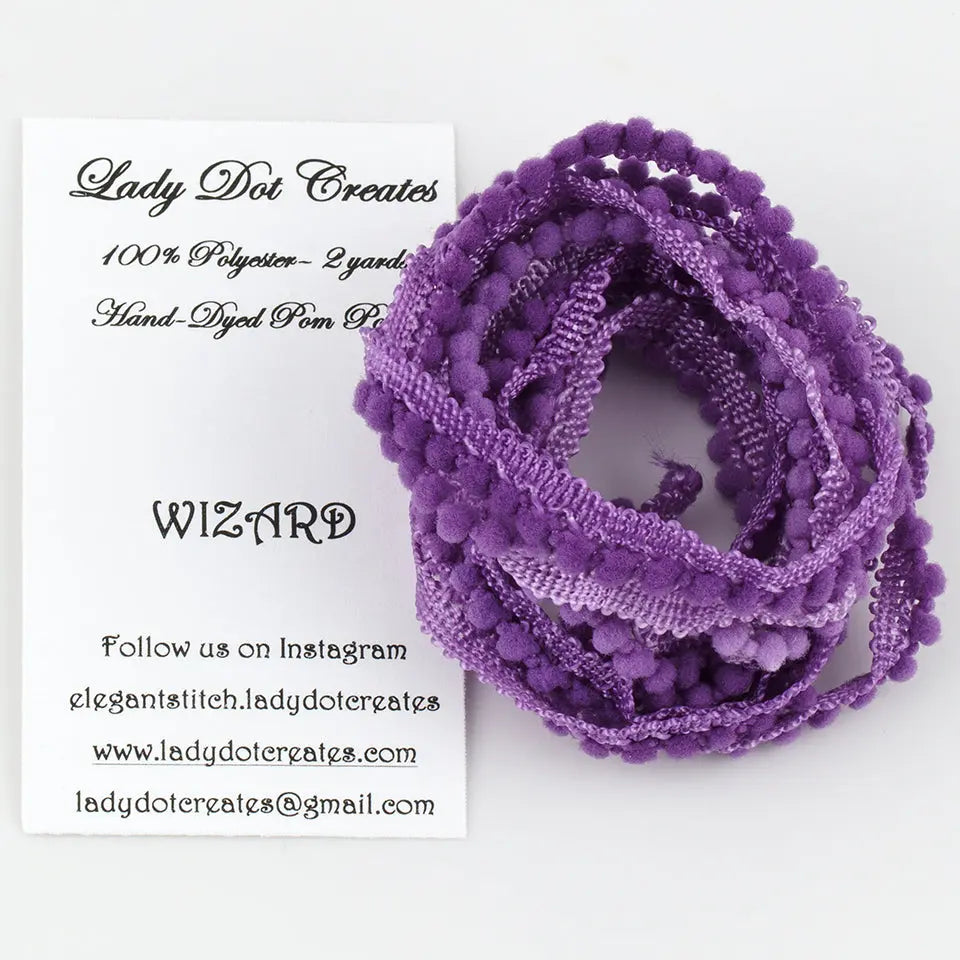 Wizard Pom Pom Trim by Lady Dot Creates Lady Dot Creates