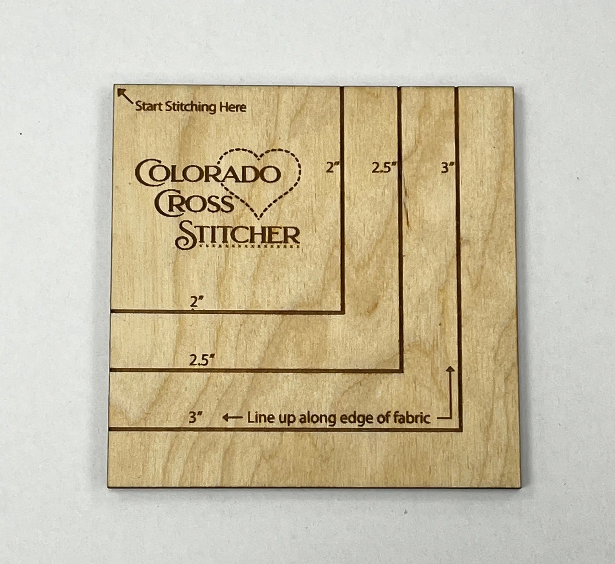 Wooden Corner Gauge by Colorado Cross Stitcher Colorado Cross Stitcher